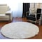 Homeroots 6 in. Circular Fur Rug - Diameter Off White 317207 - alternate 3
